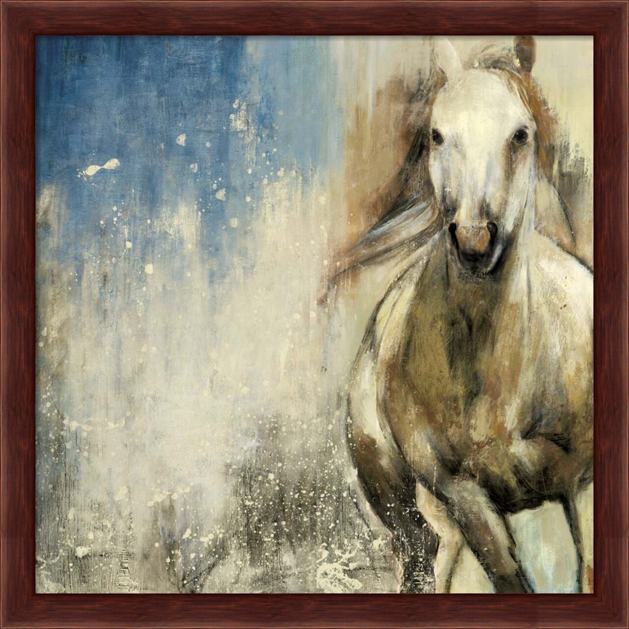 Horses I by Posters International Studio 13" x 13" Framed Wall Art